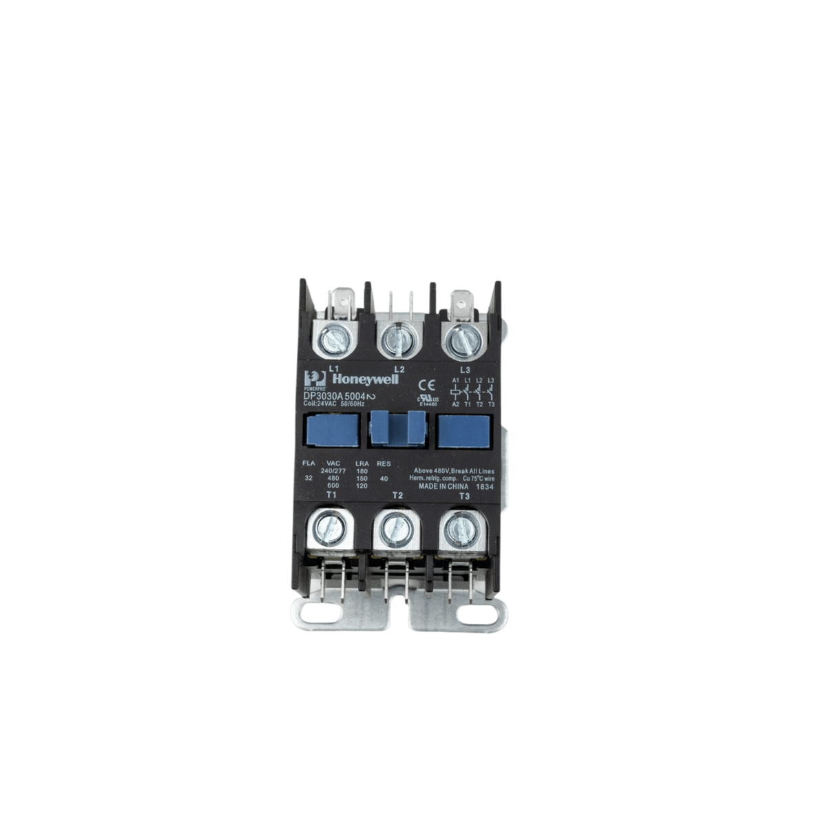 Honeywell DP3030B5003 120 V 30 A 3 - Pole Contactor