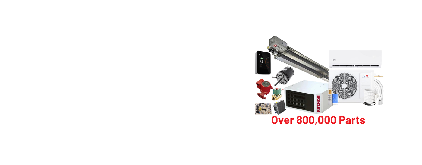 Collection of hvac parts.