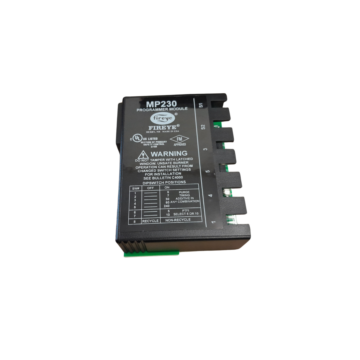 Fireye MP230 - M-Series II Recycle/Non-Recycle Programmer Module with Purge Timing
