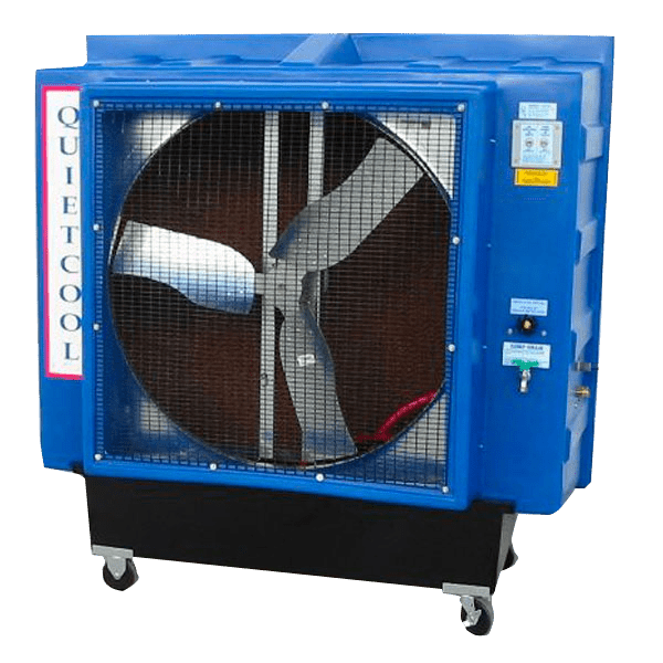QuietCool 36" Portable Evaporative Cooler - QC36B1X belt drive 1 speed 3/4HP