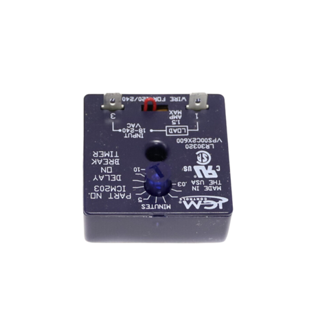 ICM Controls ICM203 18-240VAC, 1.5A, Delay-on-Make Timer with Adjustable Time Delay Relay