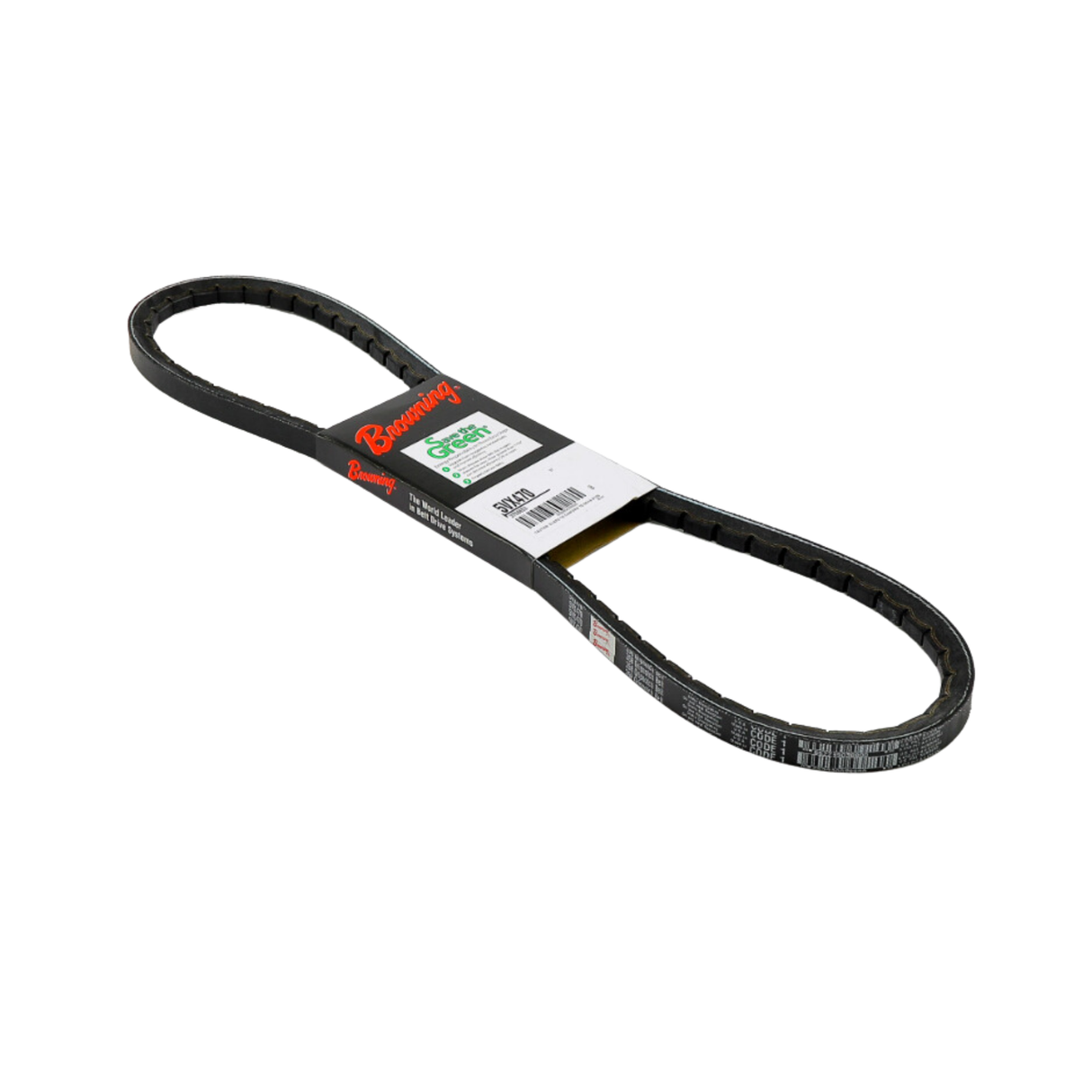 Browning 5VX470 47" Outside Diameter, EPDM, ARPM IP-22, Oil & Chemical per ARPM IP-3-2, Static Dissipating per ARPM IP-3-3, 5V, Notched 358, Grip Belt