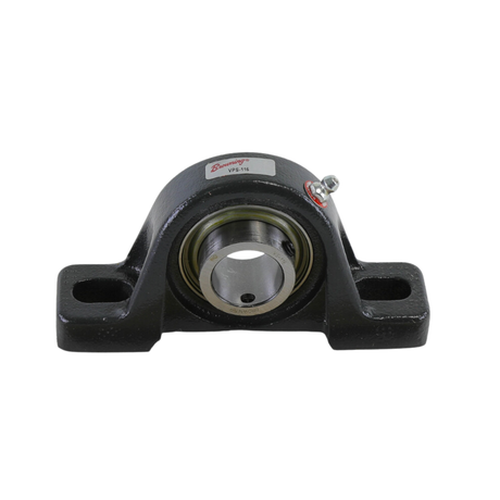 Browning VPS-116 1" Bore Diameter, Intermediate Duty Cast Iron Pillow Block, 2801 lbf Load Capacity, Ball Bearing with Setscrew Locking and Contact Seal