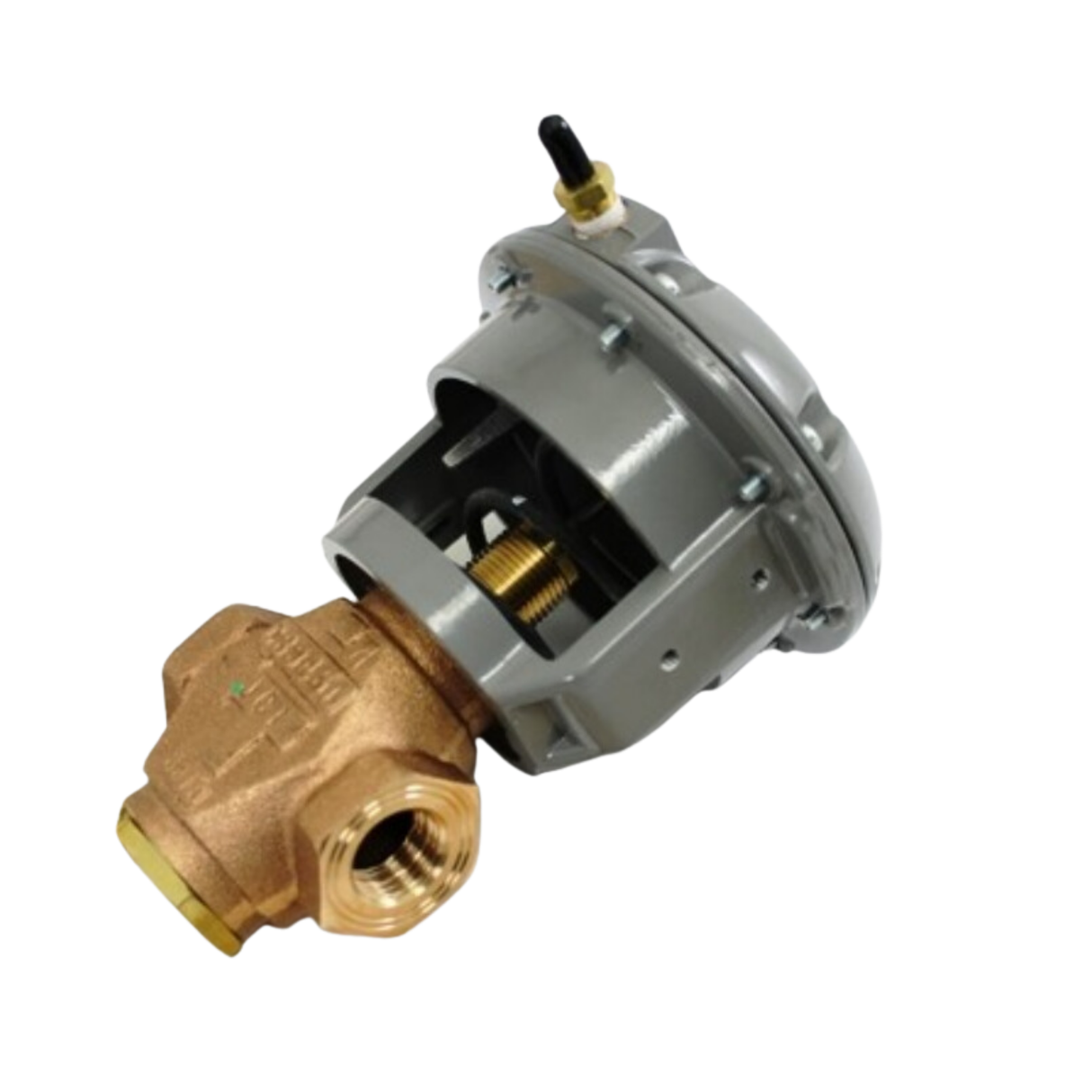 Johnson Controls VG7441GT+3008D 1/2" NPT Connection Size, 2 Way, Equal Percentage Flow, Valve with 4PSI - 8PSI Spring Range Spring Return Exposed Pneumatic Actuator