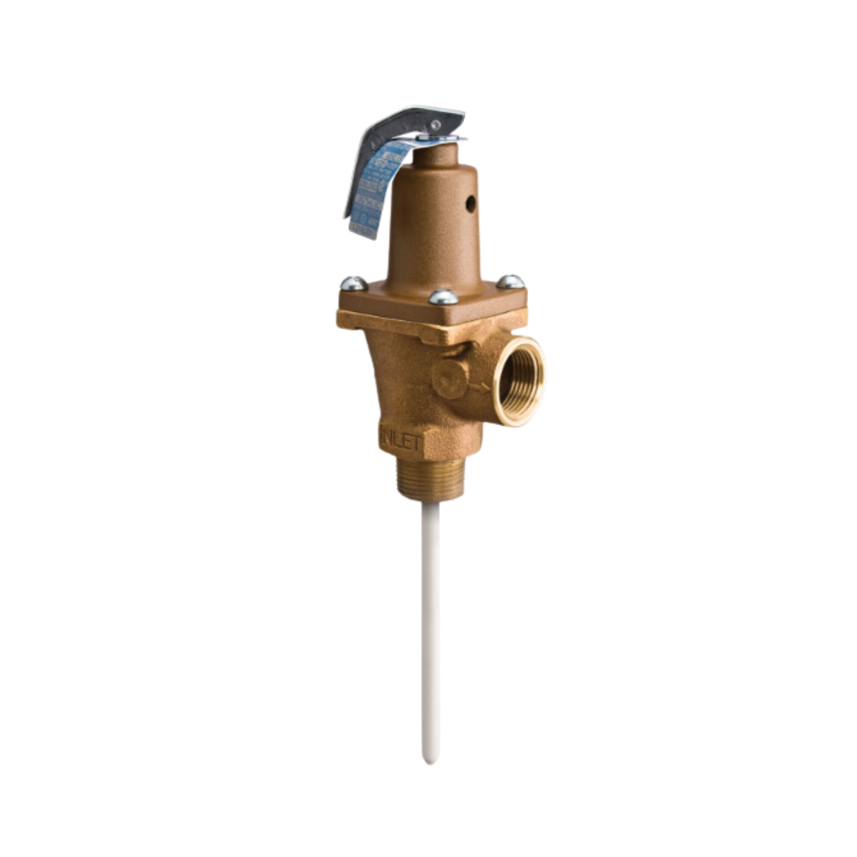 Watts 0163725 2134000 BTU/hr, 150 PSI Max Pressure, 1" Inlet x 1" Outlet Size, 75-150 PSI Range, 5" Probe, Relief Valve