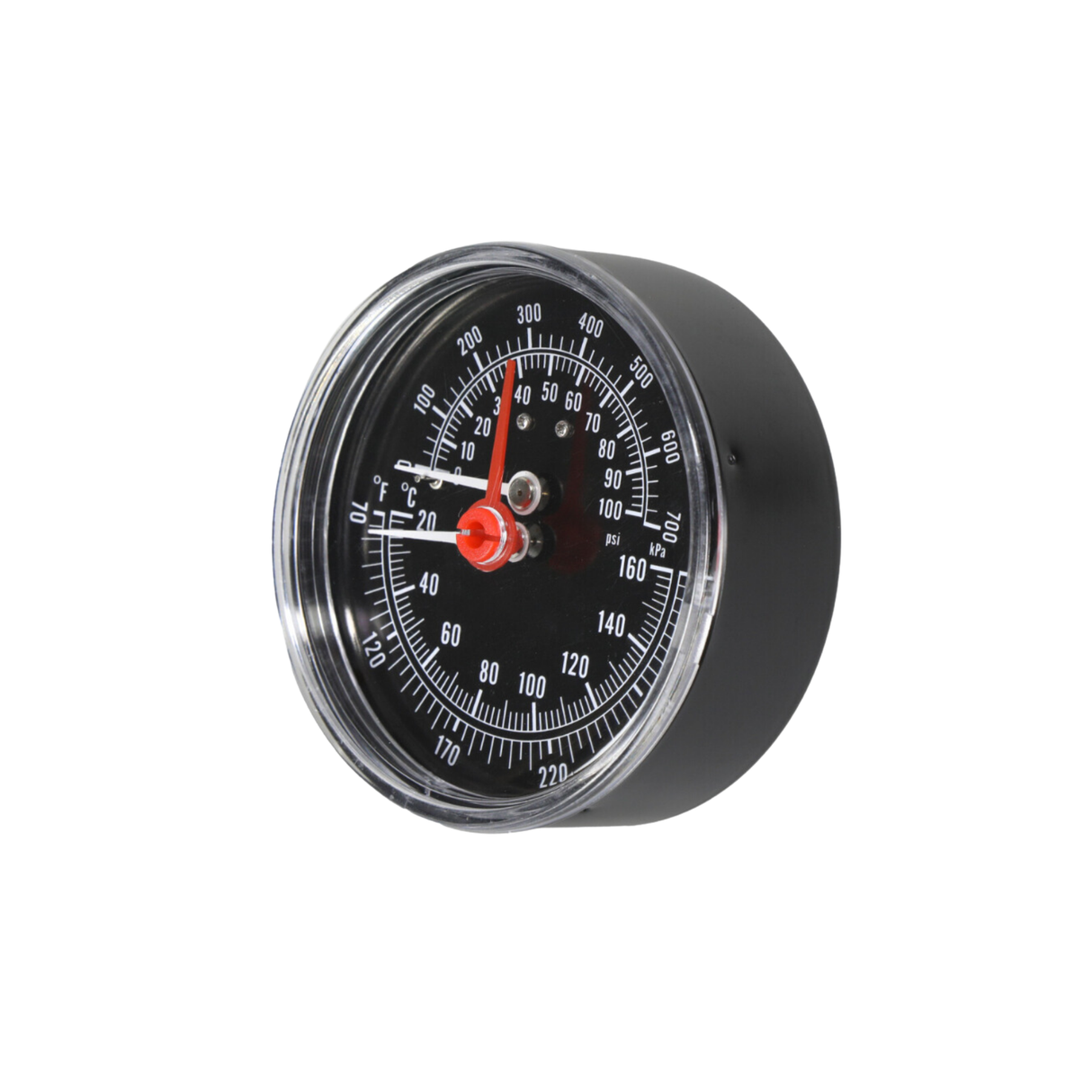 Weil McLain 510-218-099 1/4" Connection, 60 PSI, 2.5" Dial Size, Temperature And Pressure Gauge