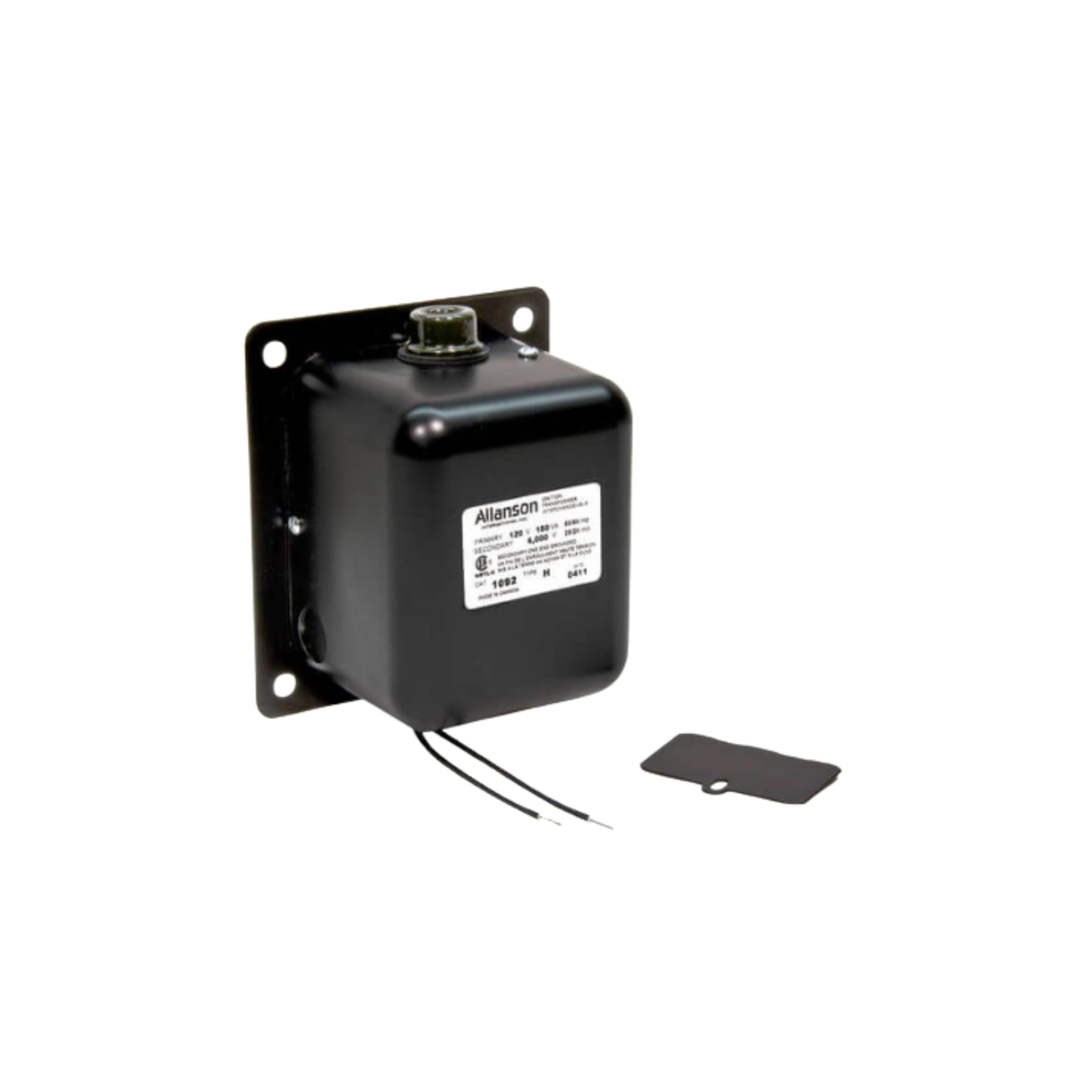 Allanson Transformers 1092-NA Primary Voltage 120 V, Secondary Voltage 6000 V @ 150 V Ferromagnetic Ignition Transformer