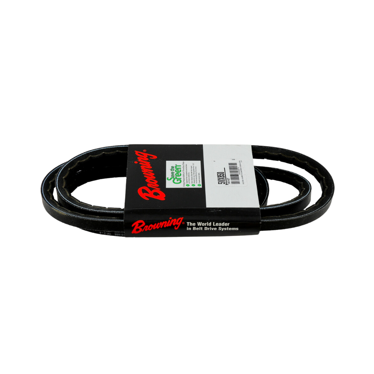 Browning 5VX850 85" Outside Diameter, EPDM, ARPM IP-22, Oil & Chemical per ARPM IP-3-2, Static Dissipating per ARPM IP-3-3, Notched 358, Grip Belt