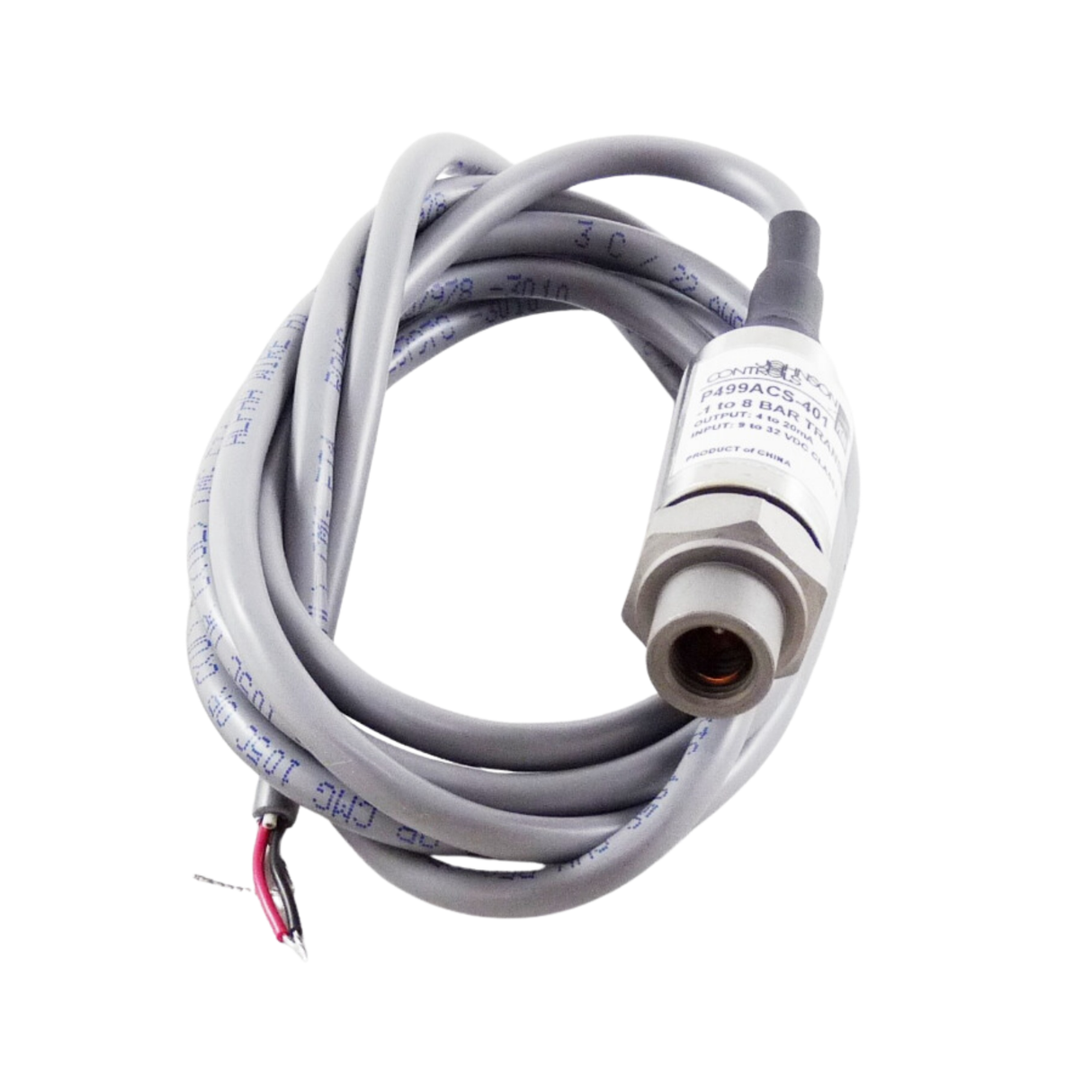 Johnson Controls P499ACS-401 -1Bar - 8Bar Pressure Range, Pressure Transducer Shielded Cable Electrical Connection