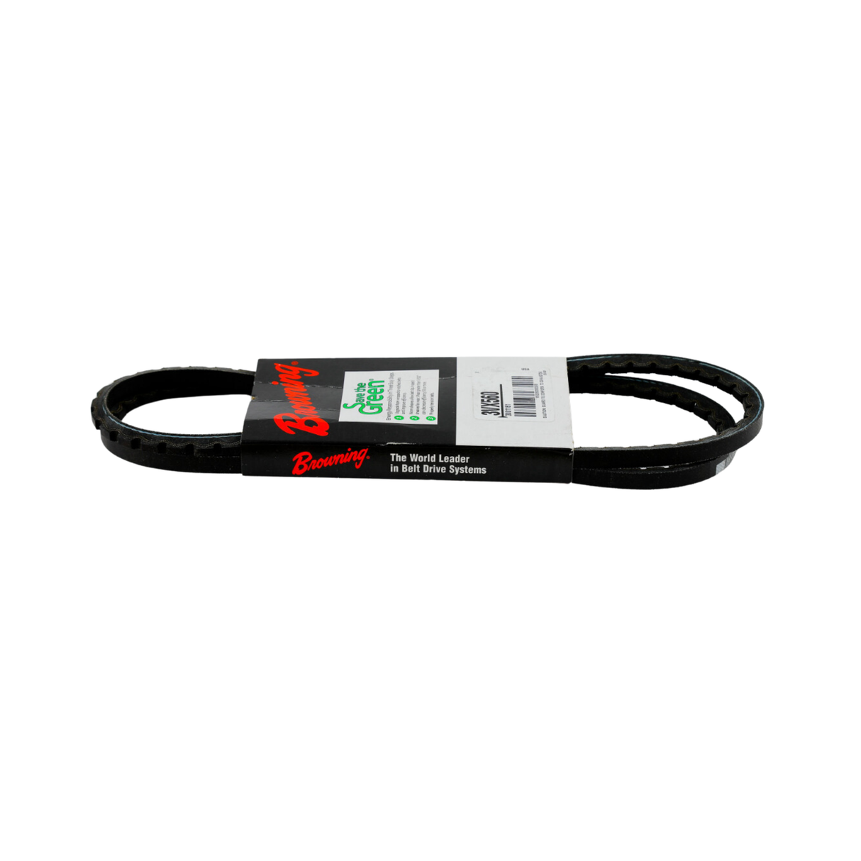 Browning 3VX560 56" Outside Diameter, EPDM, RMA, MPTA IP-20, Oil Resistant, 3V, Notched 358, Grip Belt