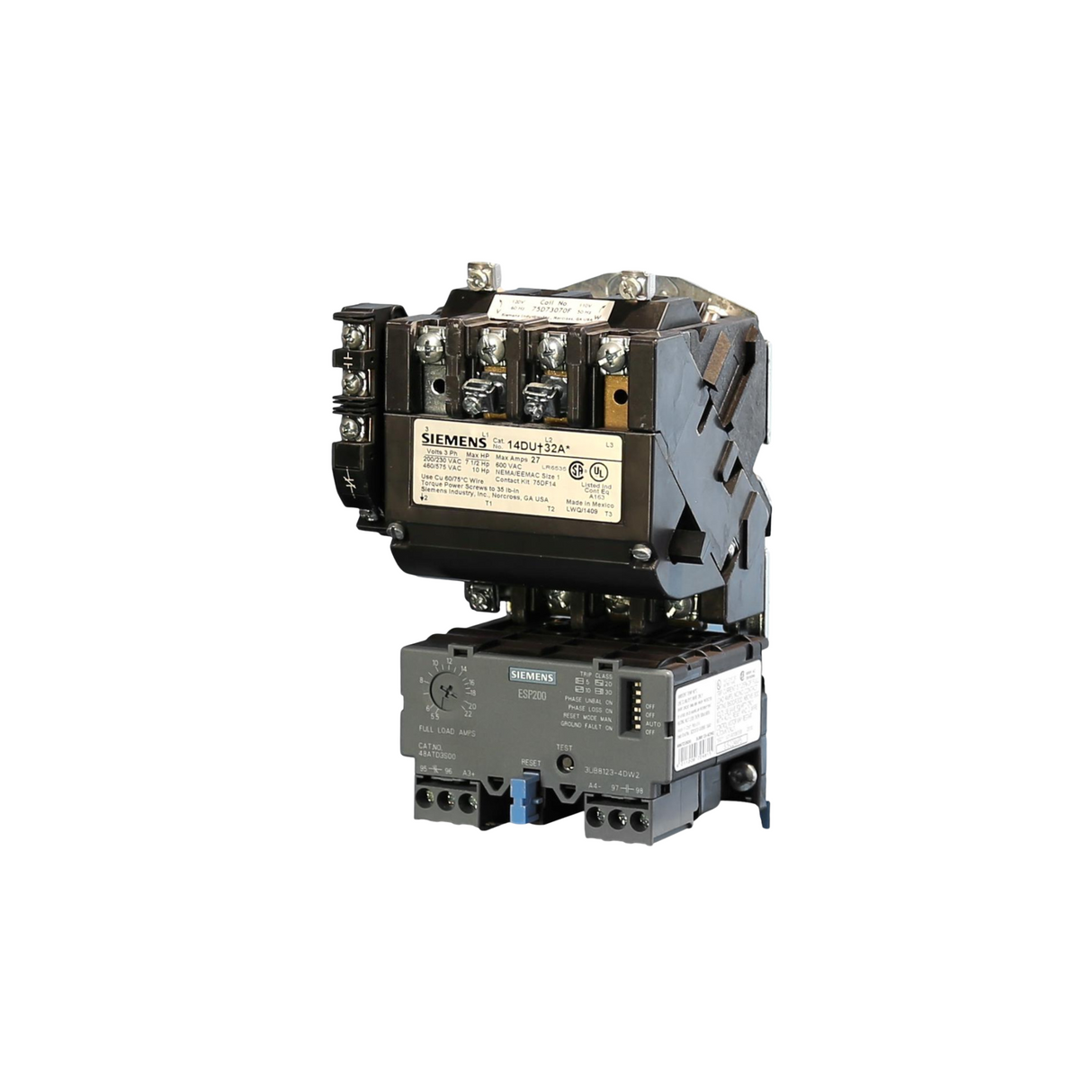 Siemens Industrial Controls 14DUD32AA 110-120/220-240 V 5.5-22 A Motor Starter