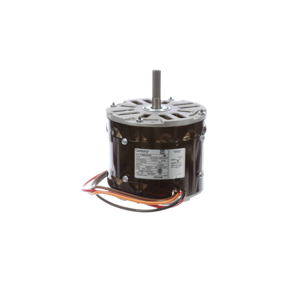 Regal Rexnord - Century Motors ORM1038 208-230 V 60/50 Hz 825 RPM 1/3 HP Counter Clockwise Motor
