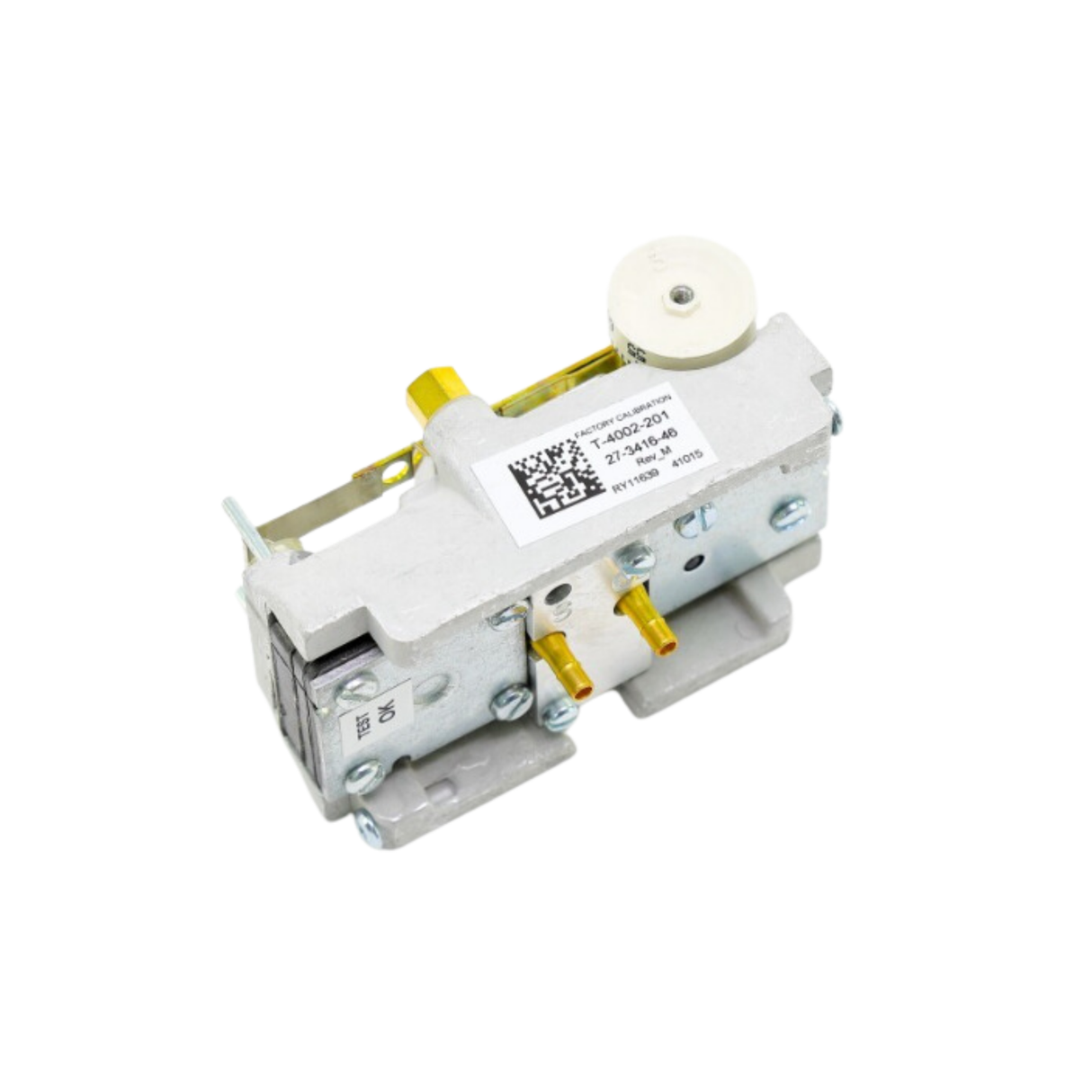 Johnson Controls T-4002-201 5/32 " Connection Size, Barbed, Direct Acting, Pneumatic Thermostat with Supply and Output Air Connections