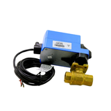 Johnson Controls VG1241AD+9A4GGA 24VAC, 1/2" NPT Connection Size, 2 Way, Actuated, Ball Valve with 120" Plenum Cable