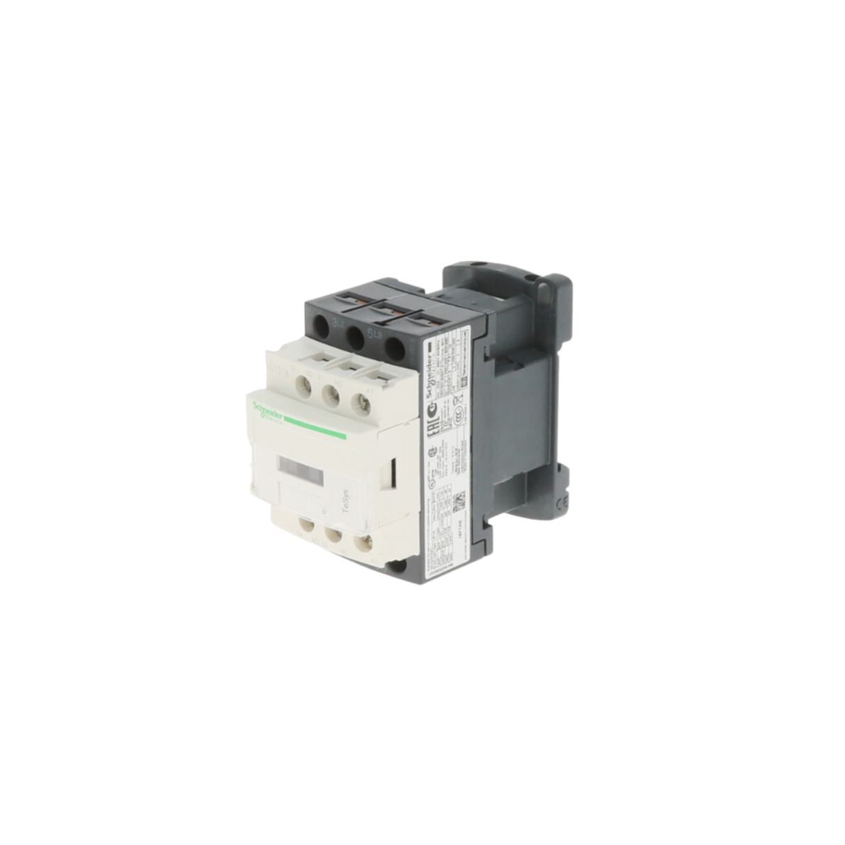 Schneider Electric (Square D) LC1D18F7 Non-Reversing Type with Screw Terminals, 110VAC Coil, 3 Pole, 18A, Electrical Contactor