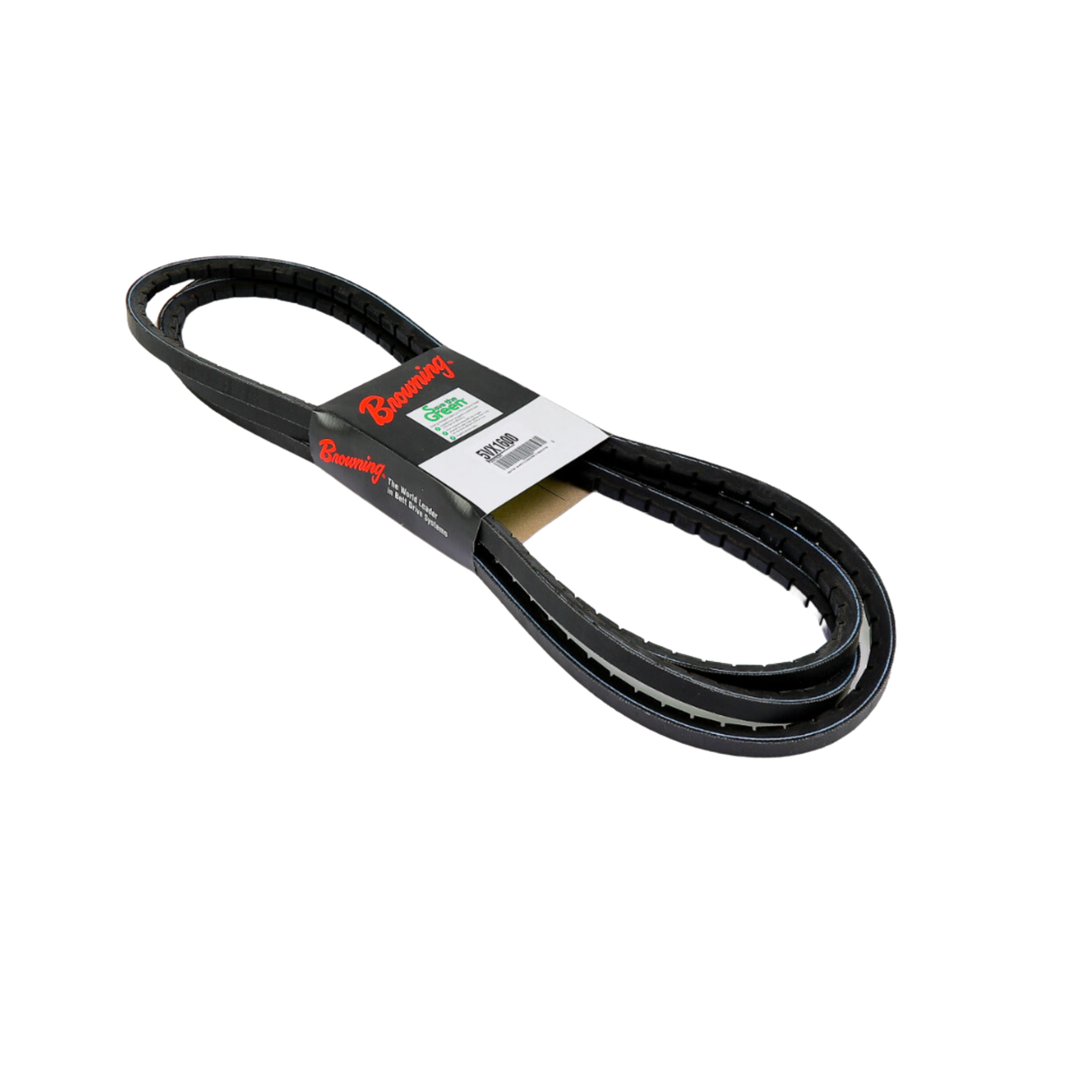 Browning 5VX1600 160" Outside Diameter, EPDM, RMA, MPTA IP-20, Oil Resistant, 5V, Notched 358, Grip Belt