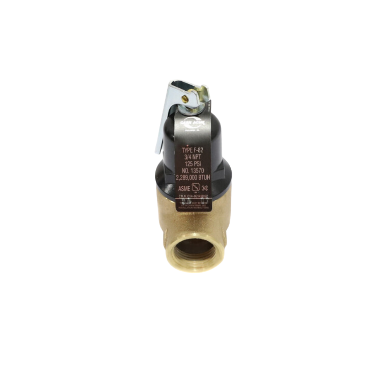 Lochinvar & A.O. Smith 100111601 3/4" NPT Connection Size, 2,289,000 BTU, Water Relief Valve