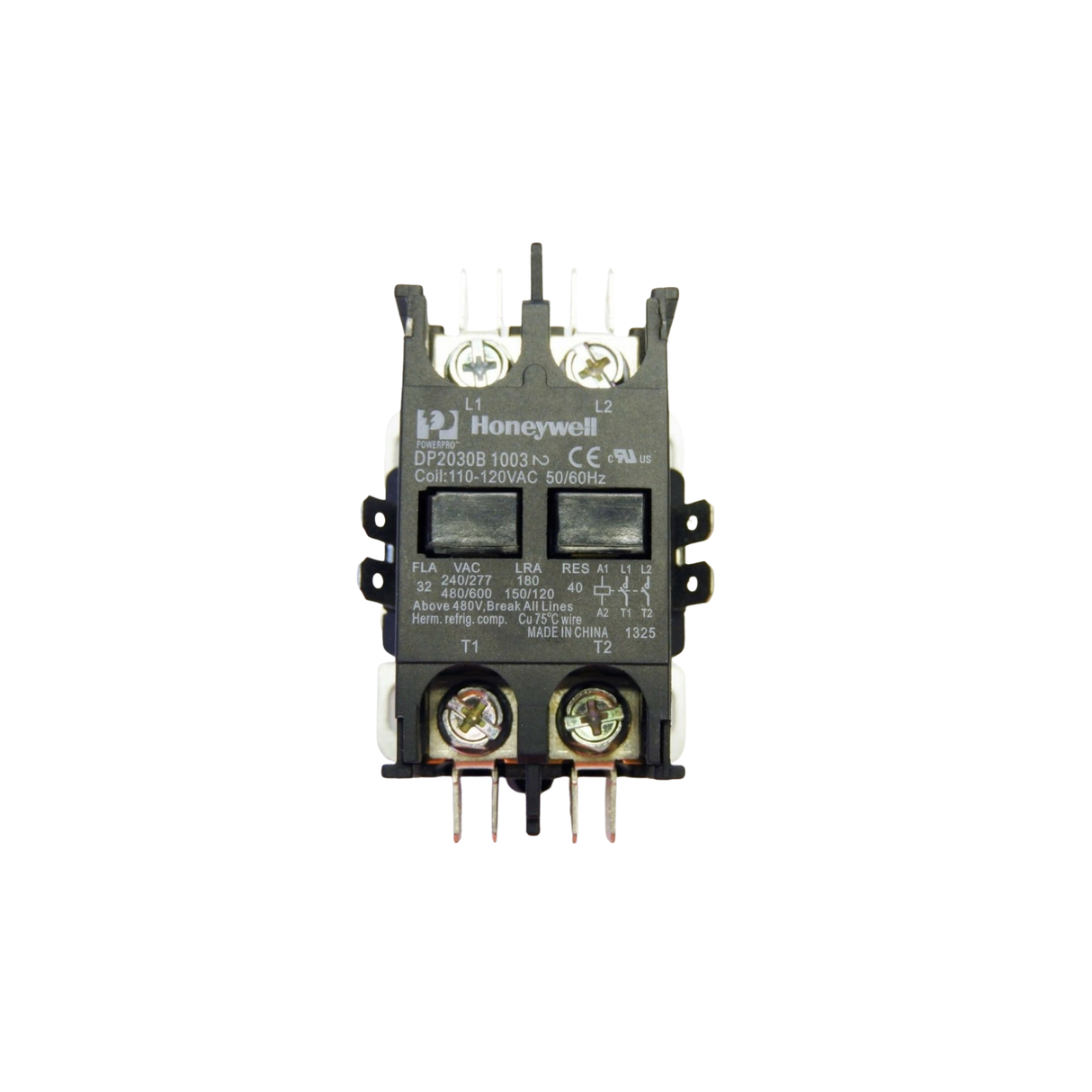 Honeywell DP2030B1003 120 V 30 A 2-Pole Contactor