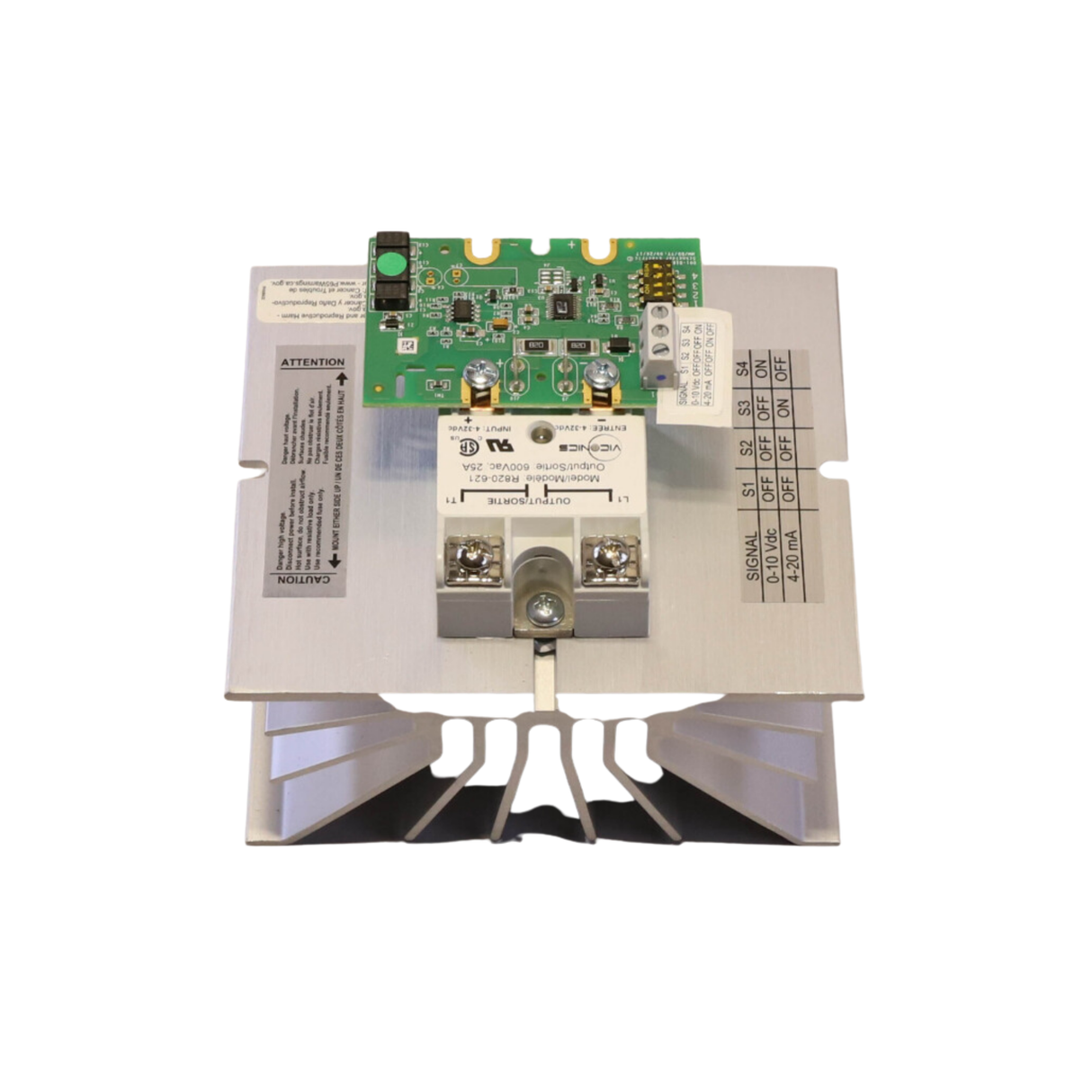 Schneider Electric (Viconics) R820-621-REV2 347VAC, 25A, 1-Phase, Surface, In-Panel Mounting, SCR Power Control