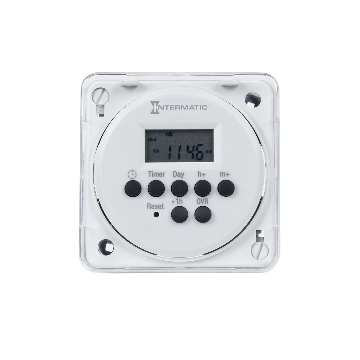 Intermatic FM1D20E-LV 12/24 VDC, 15 A SPDT 24-Hour or 7-Day Flush Mount Electronic Timer