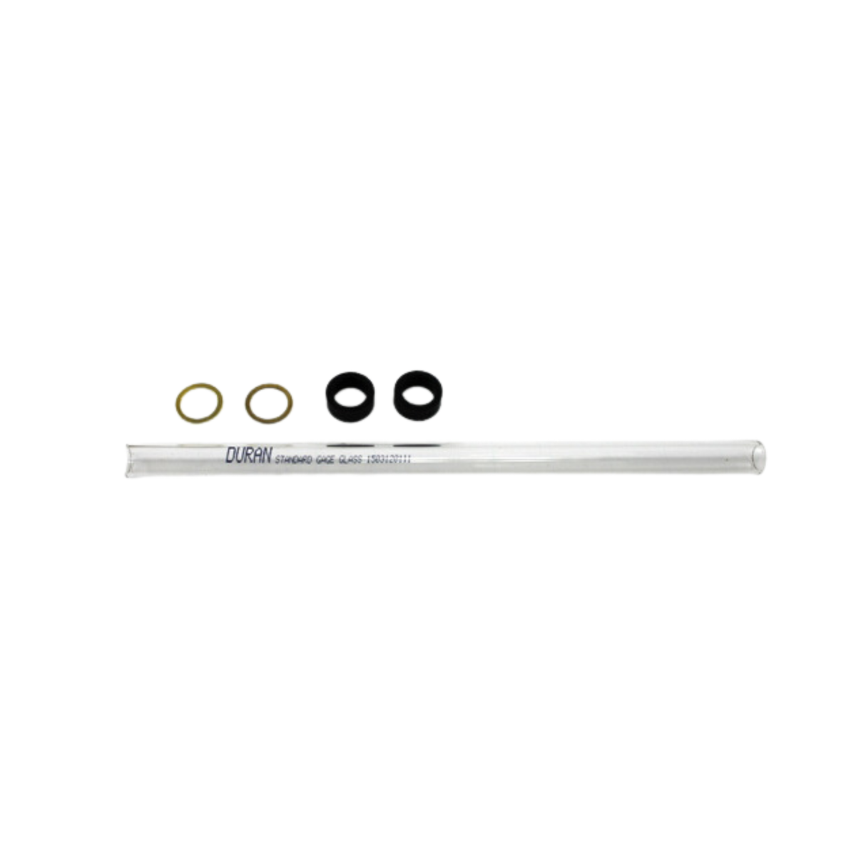 Weil McLain 383-600-002 5/8" Diameter, 10 5/8" Tube Length, Water Gauge Glass Kit with Gaskets and Brass Washers