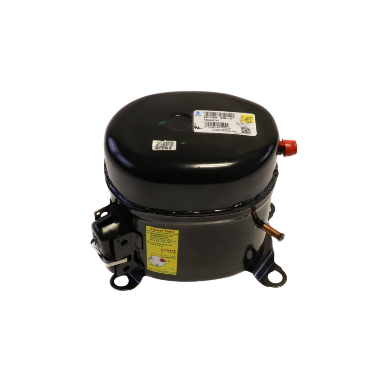 Tecumseh AK172ER-B38-J7 6454 BTU, R404/R507, 1 Phase, 230V, Compressor
