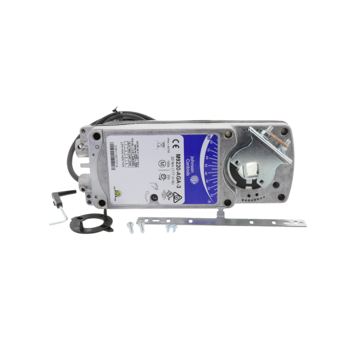 Johnson Controls M9220-AGA-3 24VAC, 24VDC Supply Voltage, Actuator with 48" Cable with Wire Leads