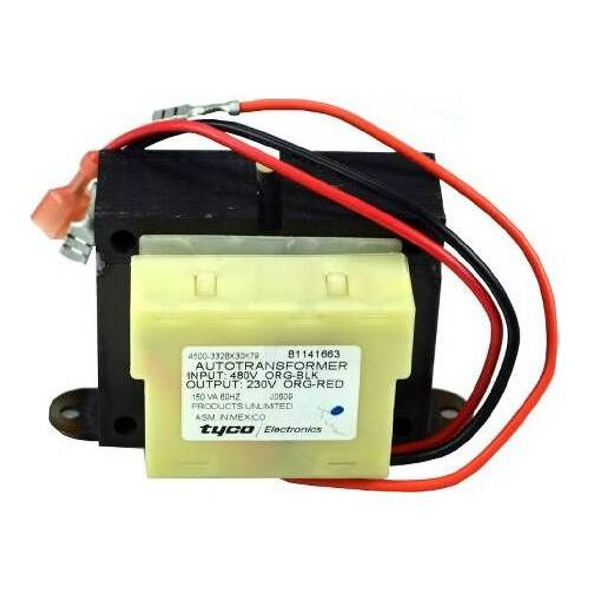 Goodman 0130M00595S 480 VAC Primary, 24 VAC Secondary Voltage, 75 VA Power Rating Transformer