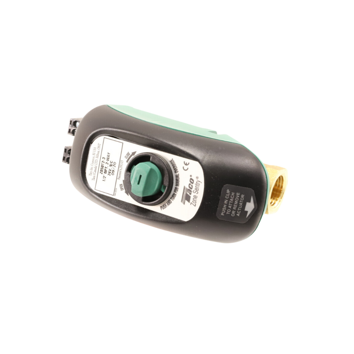 Taco Z050T2-3 24V, 1/2" NPT, 2-Way Zone Valve
