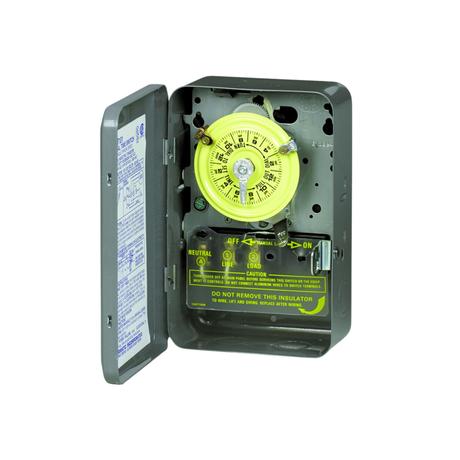 Intermatic T175 120 VAC 60 Hz 24-Hour 1NO/1NC Mechanical Time Switch with Skip-a-Day