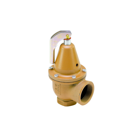 Watts 0383542 740 Series, 30-75 PSI Range, 20 PSI Max, 1 1/2" NPT x 2" NPT, Iron Pressure Relief Valve