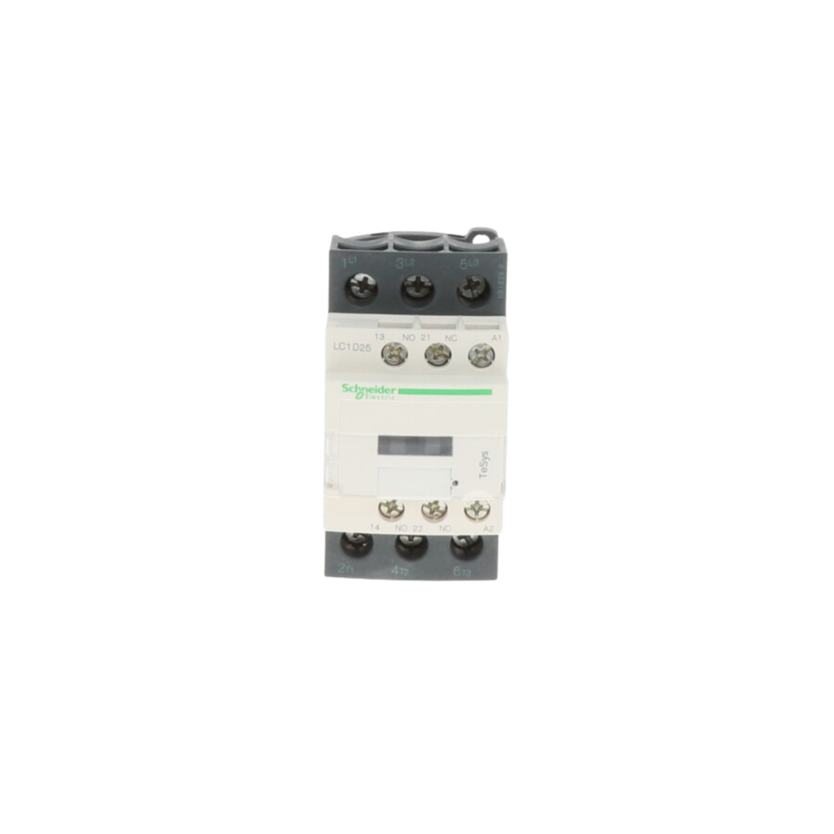 Schneider Electric (Square D) LC1D25G7 Non-Reversing Type with Screw Terminals, 120VAC Coil, 3 Pole, 25A, Electrical Contactor