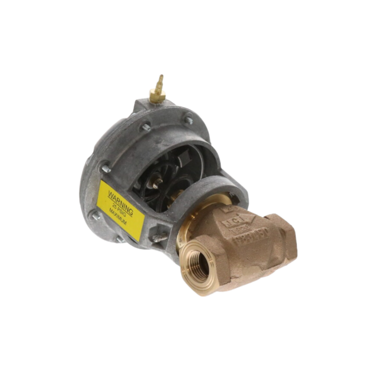 Johnson Controls VG7241CT+3008B 1/2" NPT Connection Size, 2 Way, Equal Percentage Flow, Valve Assembly with 3PSI - 6PSI Spring Range Spring Return Exposed Pneumatic Actuator