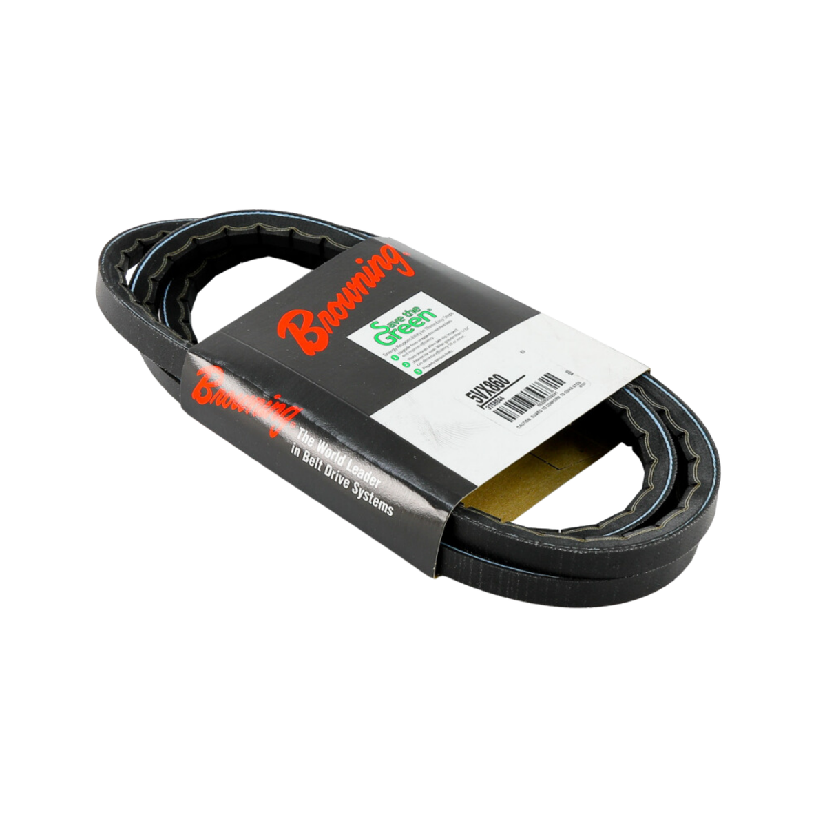 Browning 5VX860 86" Outside Diameter, EPDM, RMA, MPTA IP-20, Oil Resistant, 5V, Notched 358, Grip Belt