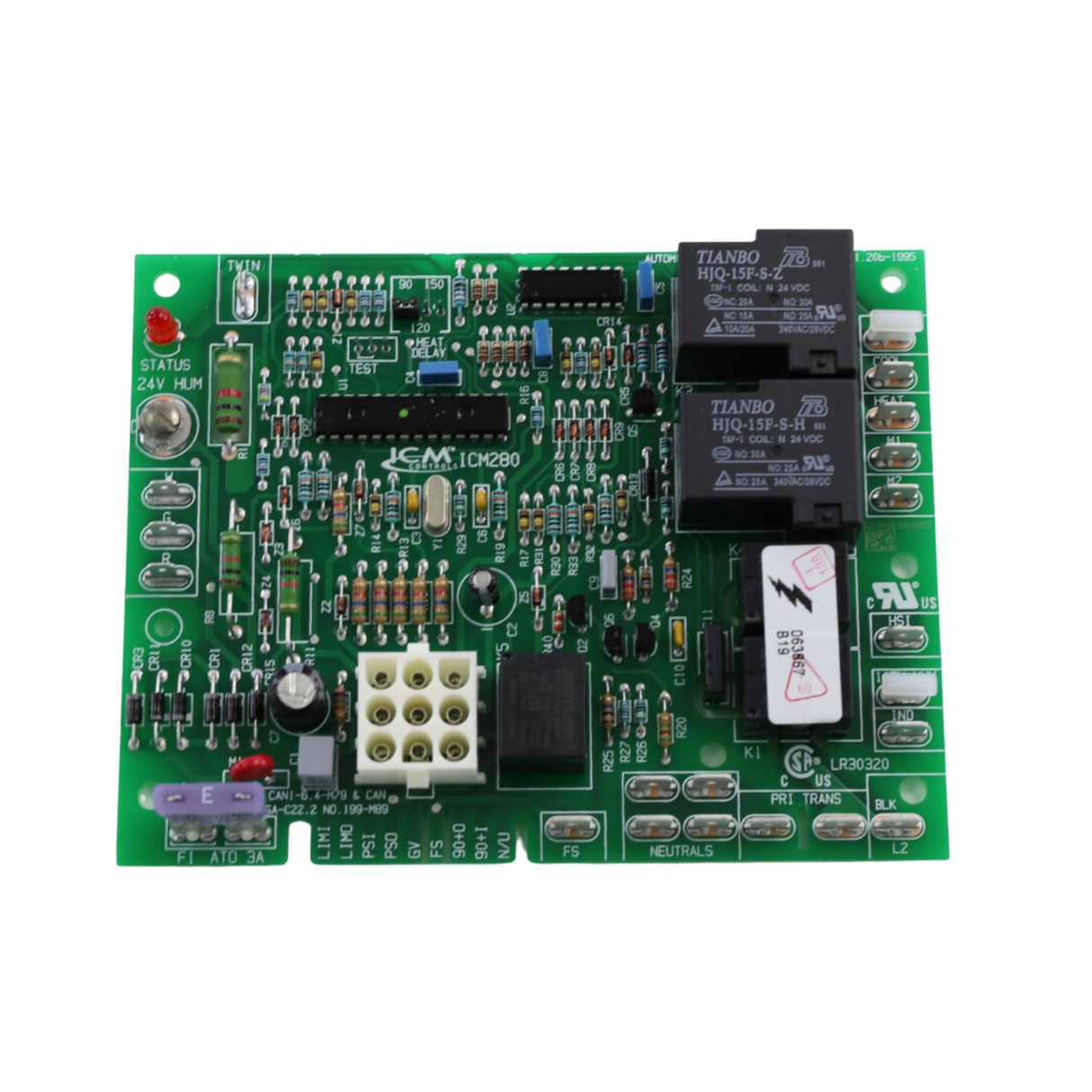 ICM Controls ICM280 98 to 132 VAC @ 60 Hertz, Furnace Control Board