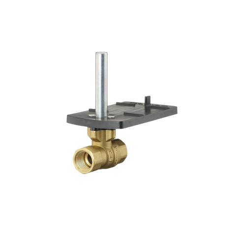 Siemens Building Technology 599-10317 1 1/4" NPT 16 Cv 2-Way Brass Body with Chrome Plated Brass Ball and Brass Stem Valve