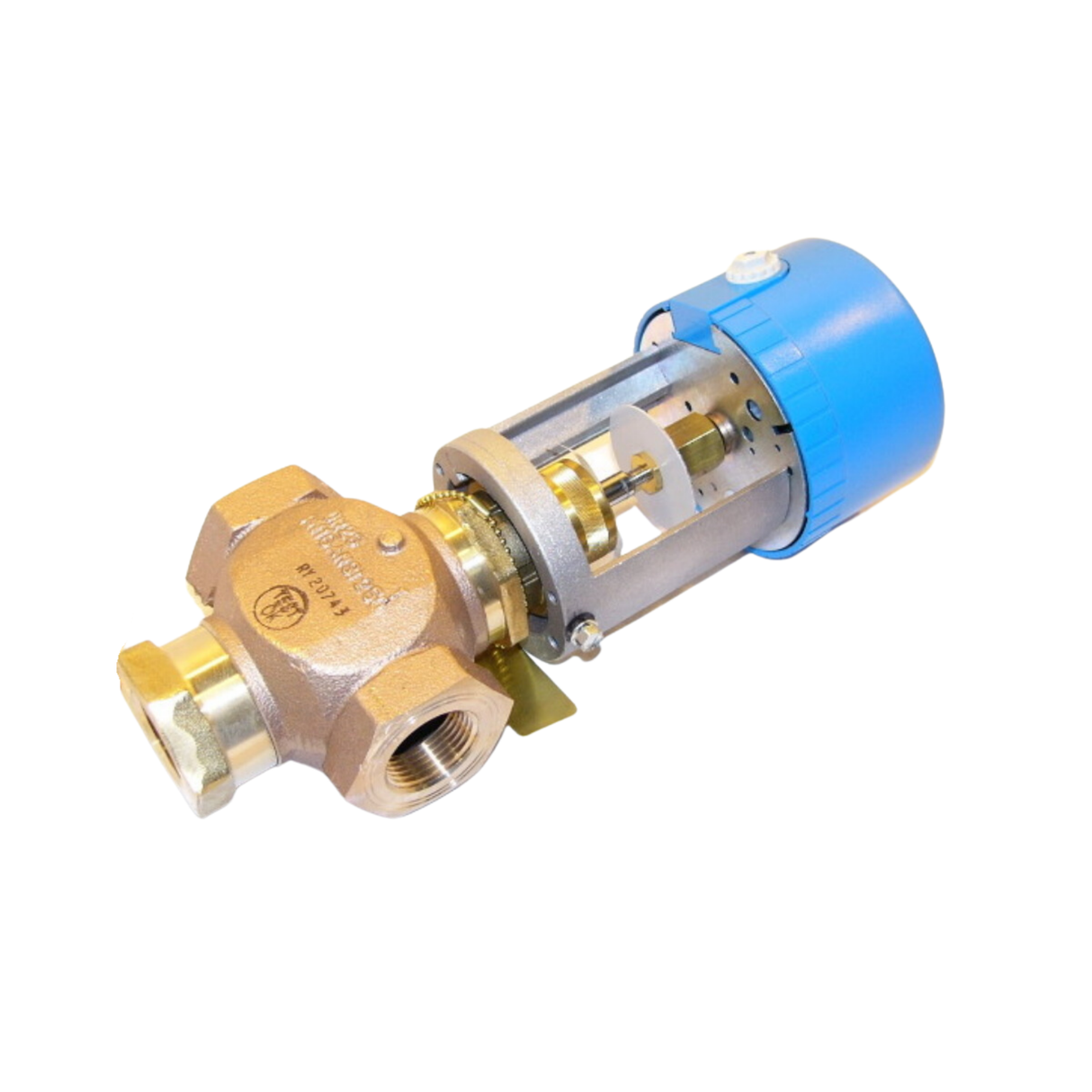 Johnson Controls VG7842NT+7150G 24VAC, 1" NPT Connection Size, 3 Way Mixing, Linear Flow, Non-Spring Return Three Wire, Incremental Actuator