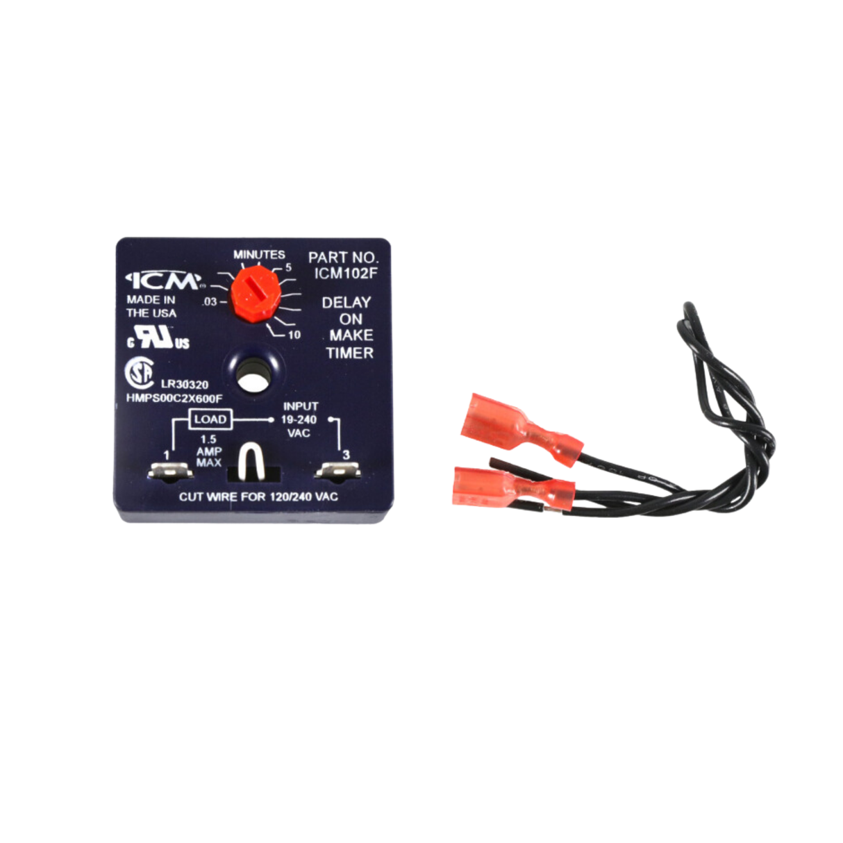 ICM Controls ICM102F 18-240VAC, 1.5A, Delay-on-Make Timer