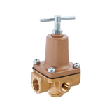 Watts 0009836 1/2" NPT 300 PSI 0 to 140 Degrees F 3-Way Brass Small Water Pressure Regulator