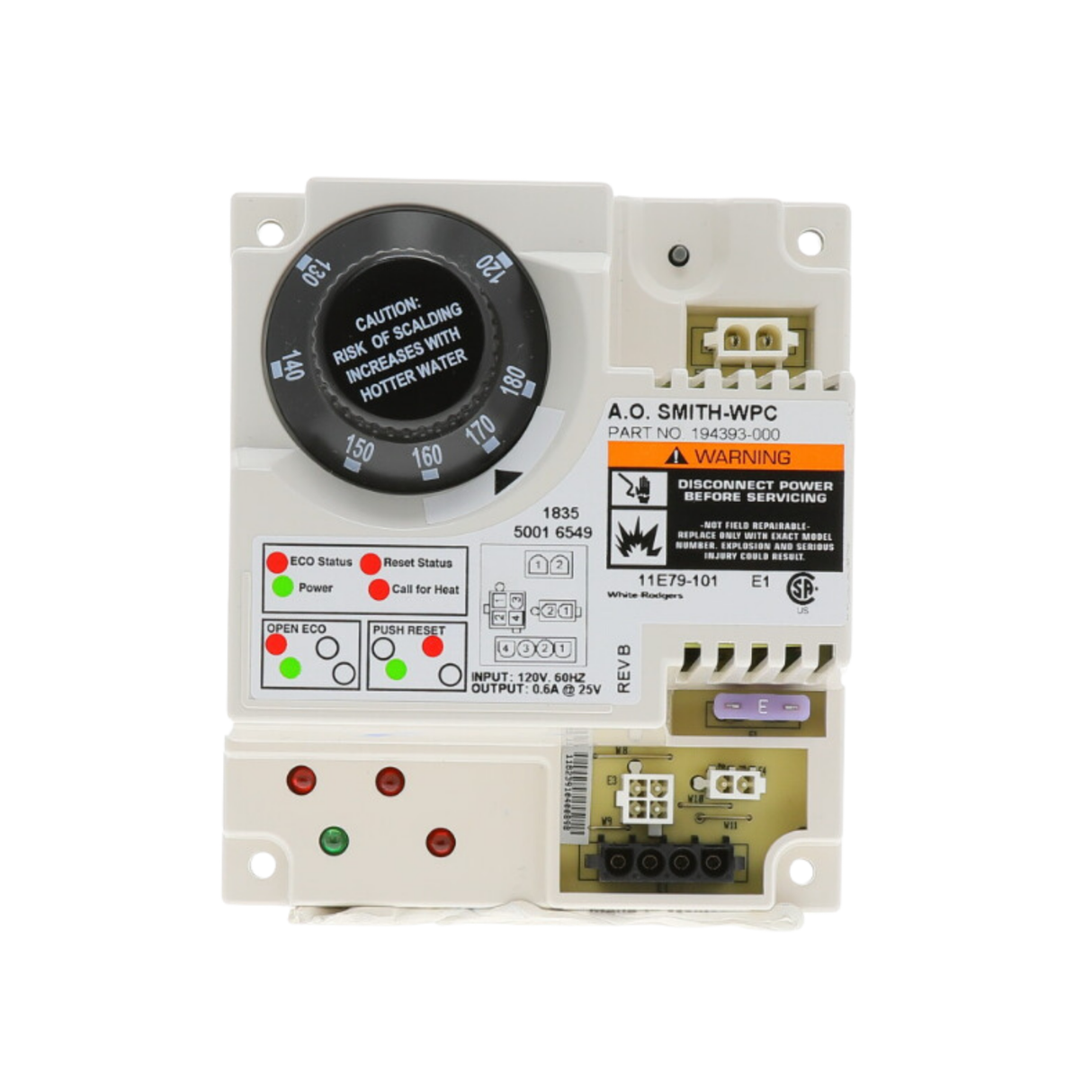 Lochinvar & A.O. Smith 100109945 Digital, Thermostat