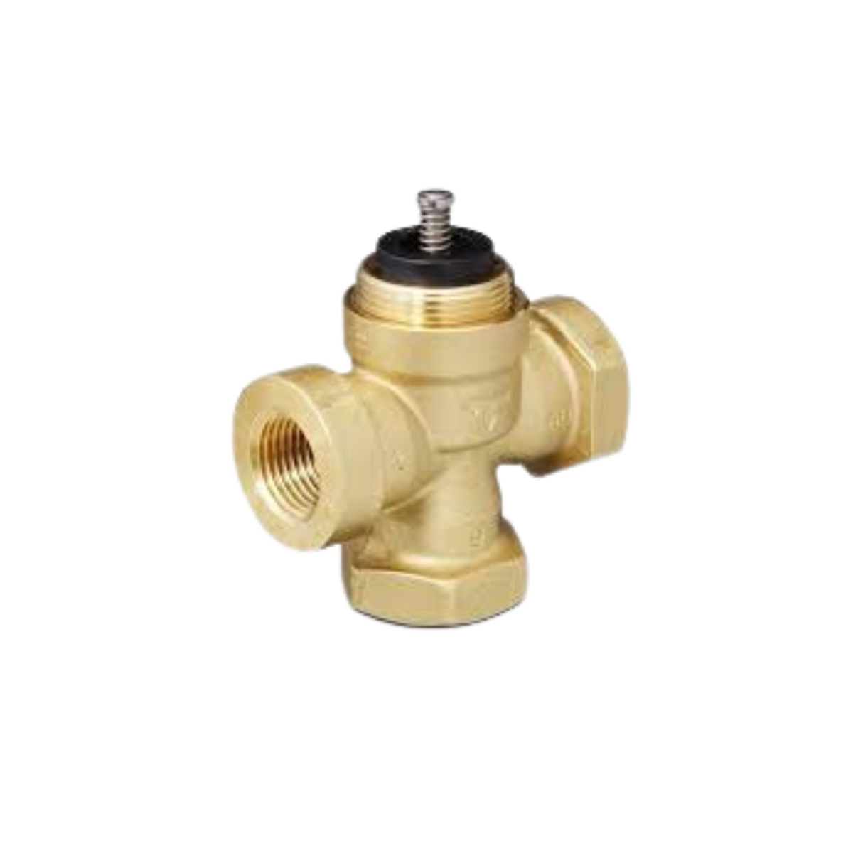 Siemens Building Technology 599-00231 1/2" NPT 2.5 Cv Linear 3-Way Brass Valve