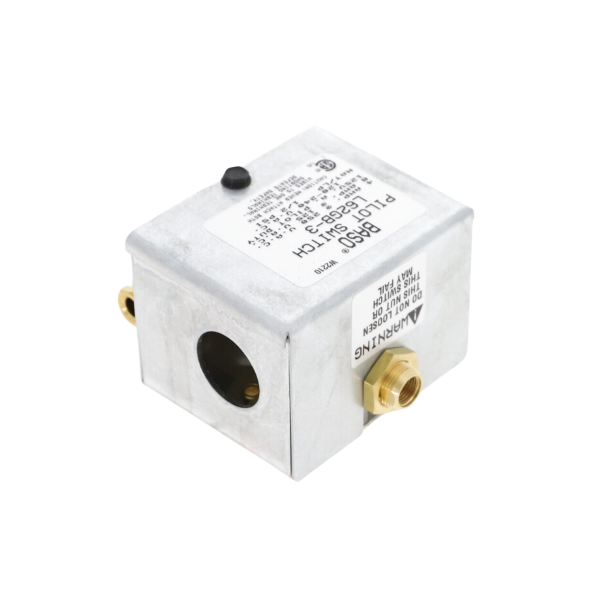 Baso L62GB-3 1/4" Gas Connection, Manual Reset, SPST Pilot Safety Switch with 100% Shutoff and Universal Mounting Plate