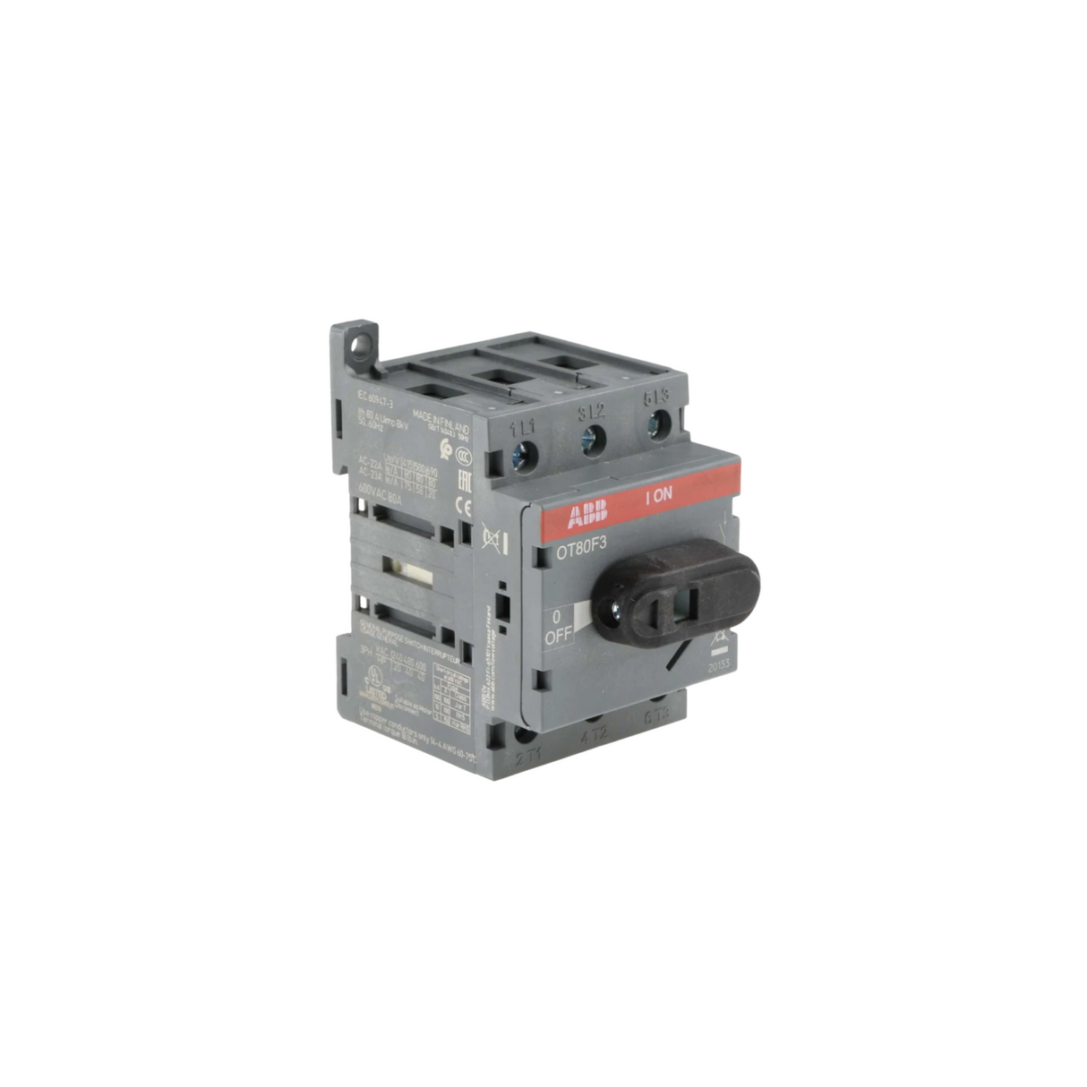 ABB OT80F3 600 V 80 A 3-Pole Disconnect Switch