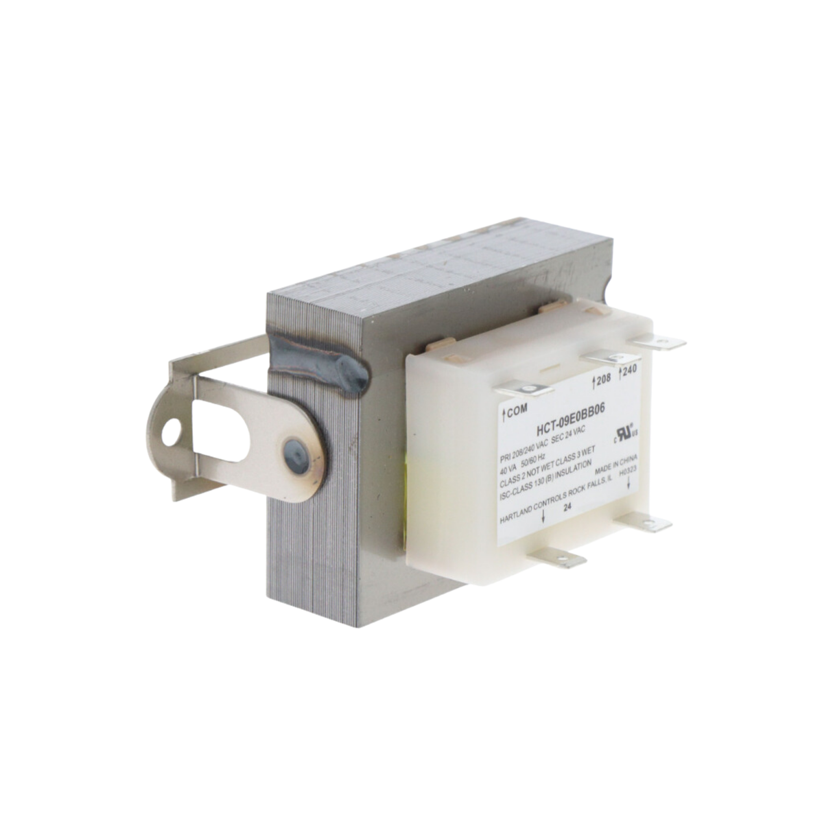 Hartland Controls HCT-09E0BB06 Primary Voltage 208/240 V, Secondary Voltage 24 V @ 40 VA Transformer (Multiples of 15)