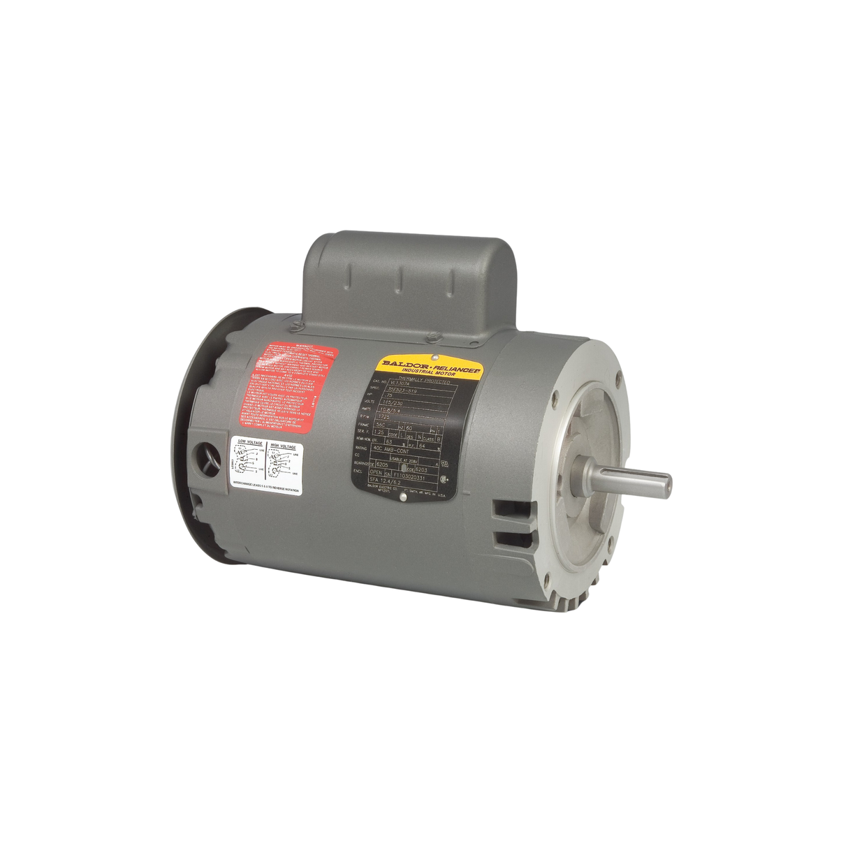 Baldor Motor VL1313A 115/230 V 60 Hz 3450 RPM 1 1/2 HP Pump Motor