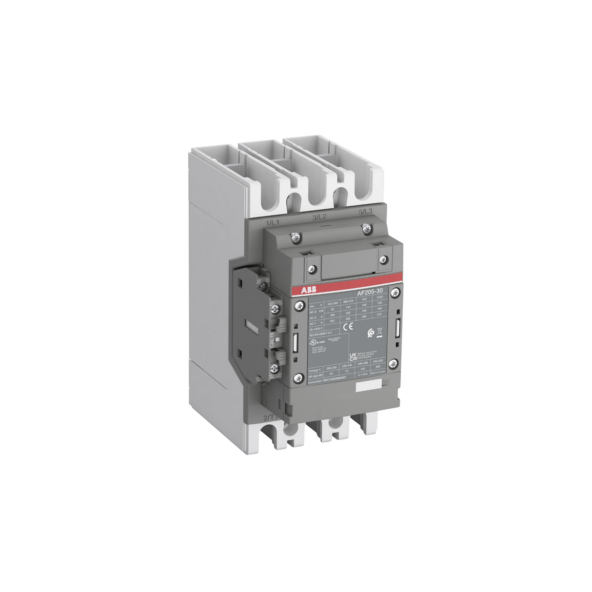 ABB AF205-30-11-13 100-250 V 192 A 3-Pole Contactor