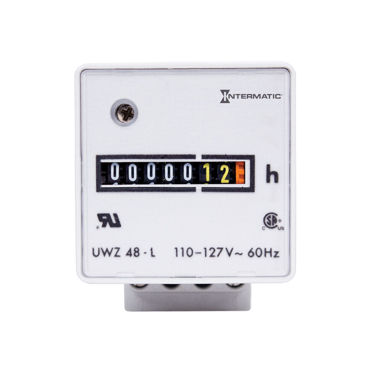 Intermatic UWZ48-120U 120 VAC 60 Hz Synchronous AC Hour Meter