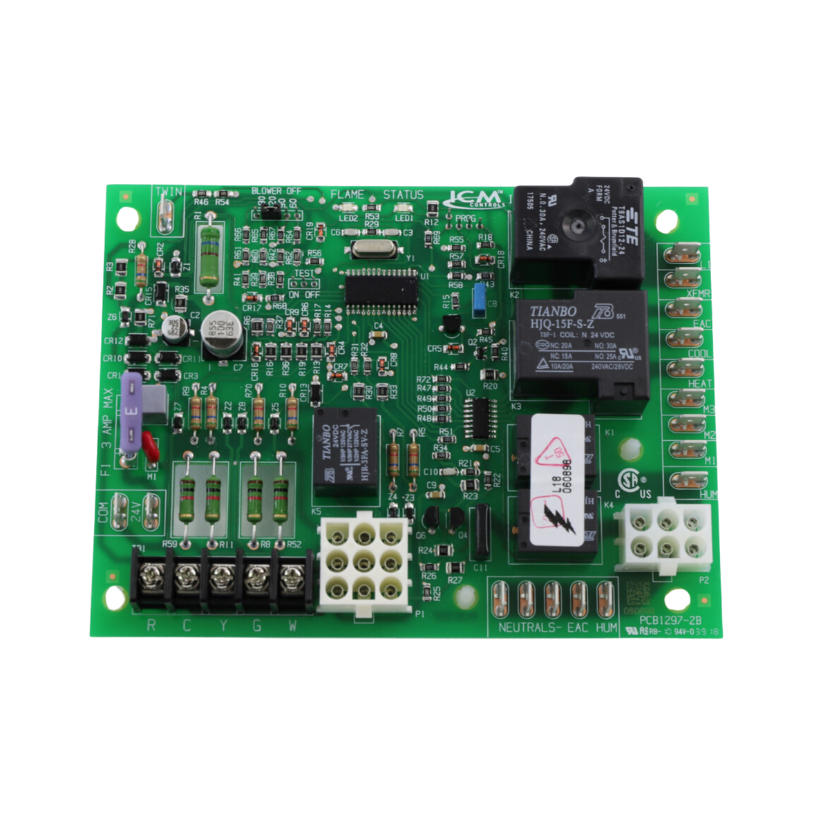 ICM Controls ICM2805A 120/240 VAC @ 60 Hertz, Furnace Control Board