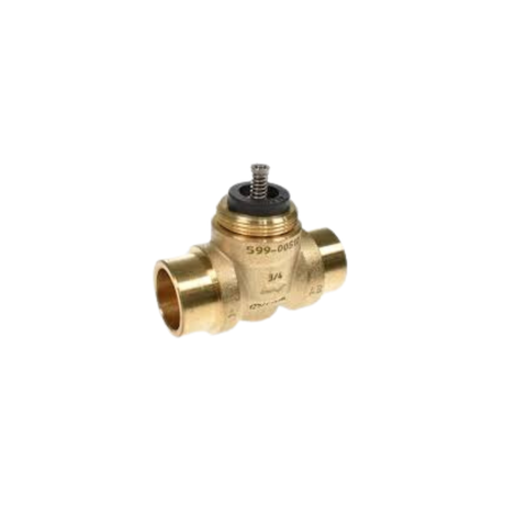 Siemens Building Technology 599-00512 3/4" Sweat 4.1 Cv 2-Way Normally Closed Zone Brass Valve