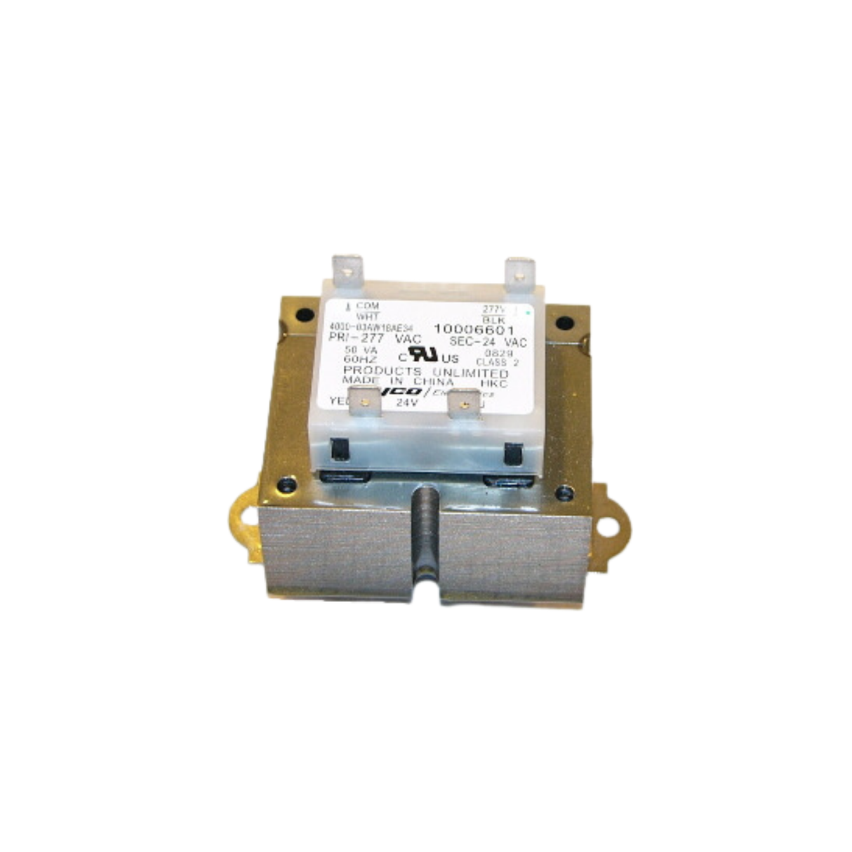 Titus HVAC 100066-01 Primary Voltage 277 V, Secondary Voltage 24 V @ 50 VA Transformer